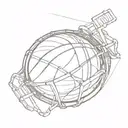 basketball in snare drum tattoo design idea