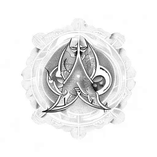 Pisces and taurus tattoo design idea