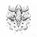 Pisces and taurus tattoo design idea