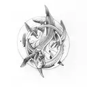 Pisces and taurus tattoo design idea