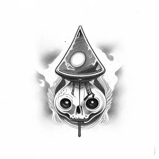 crowbar with thrush tattoo design idea