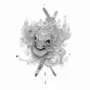 clarinet tattoo design idea