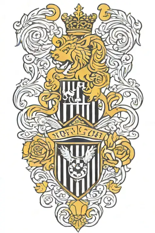 notts county womens team logo tattoo design idea