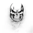 Guillotine front view  tattoo design idea