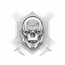 Guillotine front view  tattoo design idea