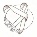 breast cancer ribbon tattoo design idea
