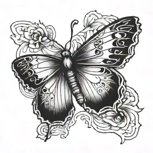 hurt butterfly tattoo tattoo design idea