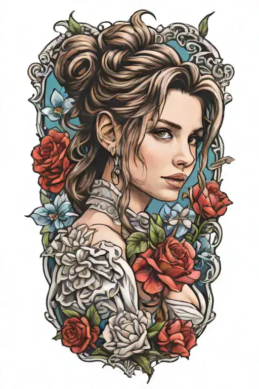 aerith Gainsborough  tattoo design idea