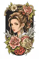 aerith Gainsborough  tattoo design idea