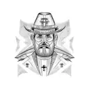 rostro pastor aleman tattoo design idea