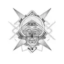 rostro pastor aleman tattoo design idea