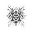 rostro pastor aleman tattoo design idea