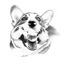 corgi tattoo design idea