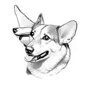 corgi tattoo design idea