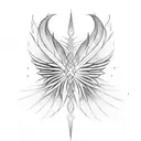fairy wings tattoo design idea