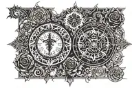 gothic date tattoo tattoo design idea