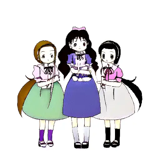 4 sisters, one is 16 years old, the other is 12 years old, the other is 5 years old, and the last sister is a baby in he tattoo design idea