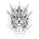 edgy surreal tattoo design idea