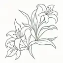 Lilly of the valleys   tattoo design idea