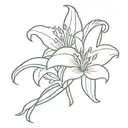 Lilly of the valleys   tattoo design idea