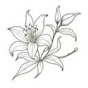 Lilly of the valleys   tattoo design idea