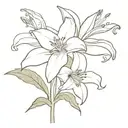 Lilly of the valleys   tattoo design idea