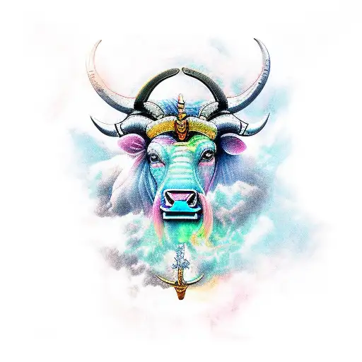 Taurus goddess  tattoo design idea