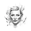 Cate Blanchett  tattoo design idea