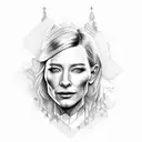 Cate Blanchett  tattoo design idea