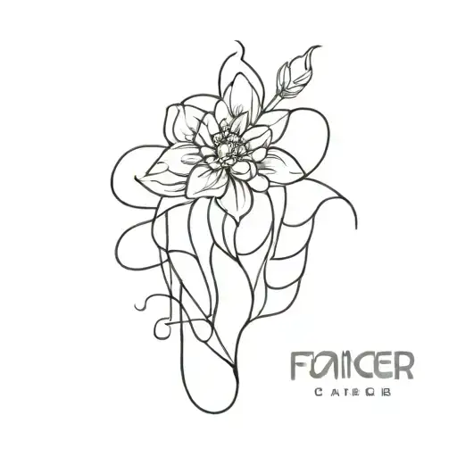 fuck cancer tattoo design idea