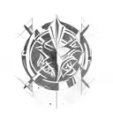 Destiny 2 hunter class game tattoo design idea