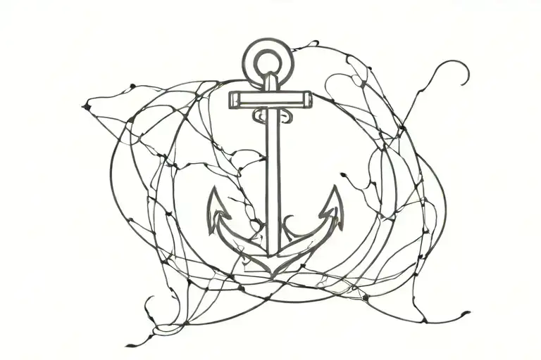 jay ar in an anchor entwined tattoo design idea