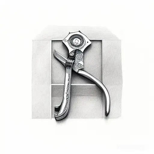 plumbers wrench tattoo design idea