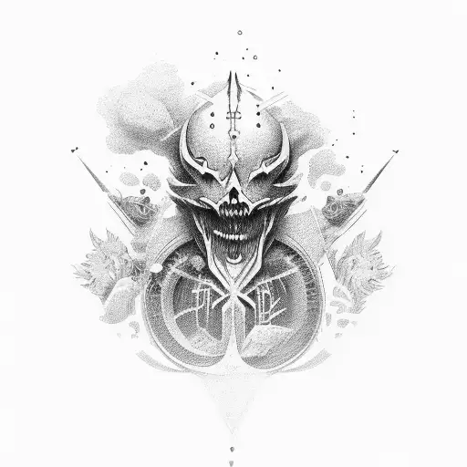 Risk to become rich tattoo design idea