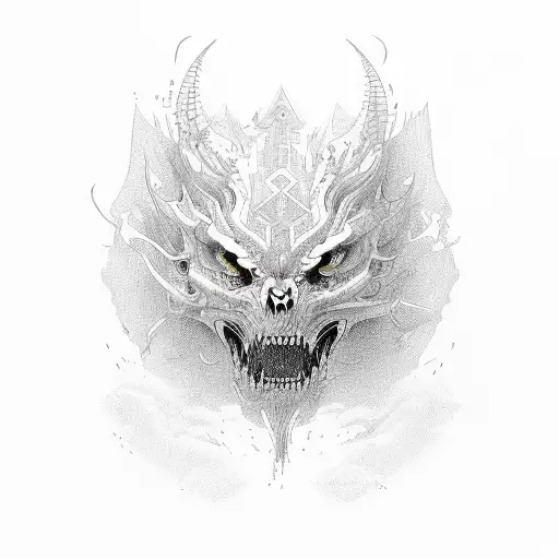 Risk and rich oberflow transition tattoo design idea