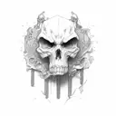 Risk and rich oberflow transition tattoo design idea