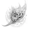 Risk and rich oberflow transition tattoo design idea