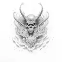 Risk and rich oberflow transition tattoo design idea