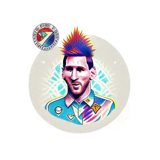 Messi  tattoo design idea