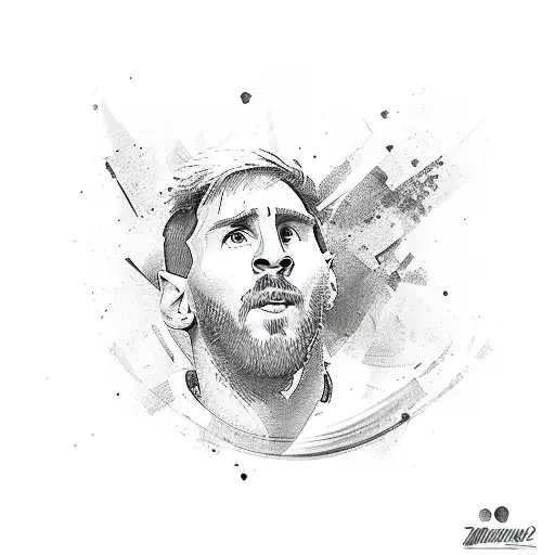 Messi  tattoo design idea