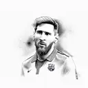 Messi  tattoo design idea
