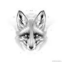 fox & rocket tattoo design idea