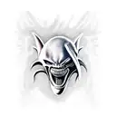 xenomorph vs samurai tattoo design idea