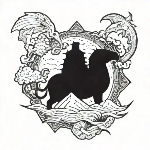 Noah name in Noah's Ark Survival Evolved tattoo design idea