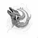 Jörmungandr swallowing the world tattoo design idea
