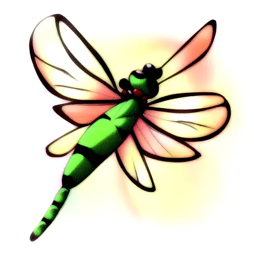 Dragonfly tattoo design idea