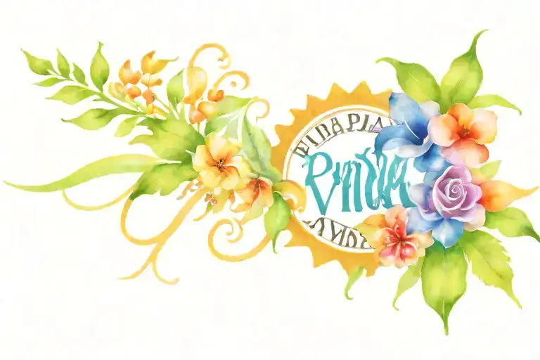'Pura vida is a carnival' tattoo design idea