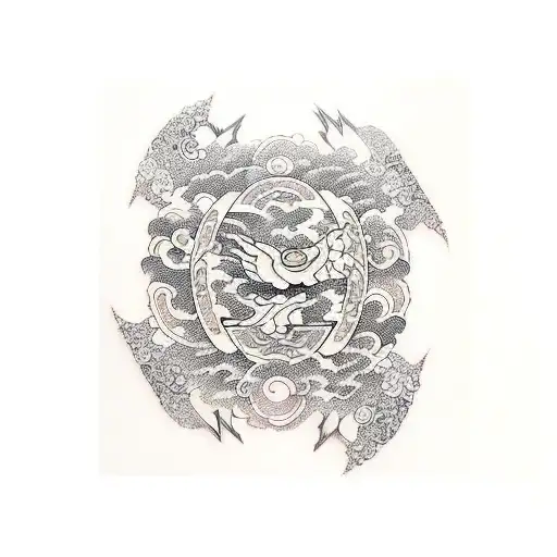 kanji of kaizen tattoo design idea