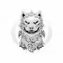 Foo Dog tattoo design idea