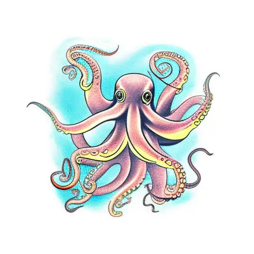 sexy octopus tattoo design idea